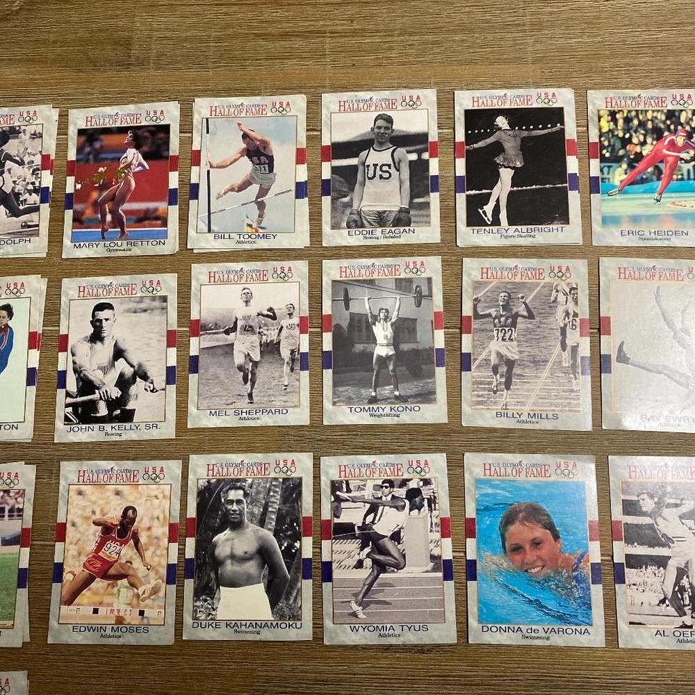 US Olympic Hall of Fame cards